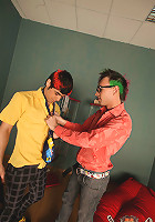 Two hardcore bondage and spanking addicts go all out on each other