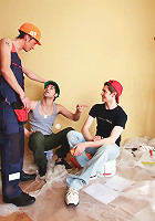 Short straw means that the construction boy gets boned