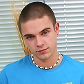 Hairy college boy Brez masturbating on camera.