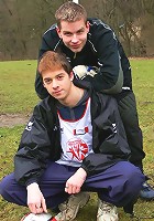Horny slim young soccer Boys playing